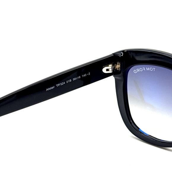 NEW!!! TOM FORD Alistair Sunglasses TF524 01B Authentic - Picture 8 of 12